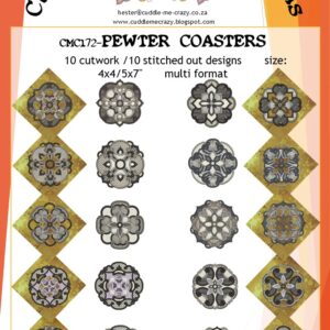 PEWTER EMBROIDERY COASTERS