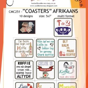 TEABAG AFRIKAANS COASTERS