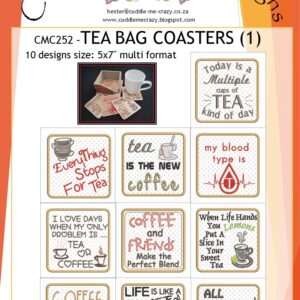 TEABAG SQUARE COASTERS 1