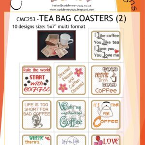 TEABAG SQUARE COASTERS 2