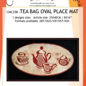 TEABAG OVAL PLACEMAT