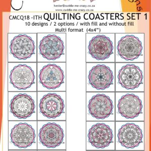QUILTING SET ITH COASTERS 1